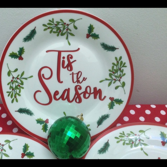Dining Christmas Plates Salad Plates Poshmark
